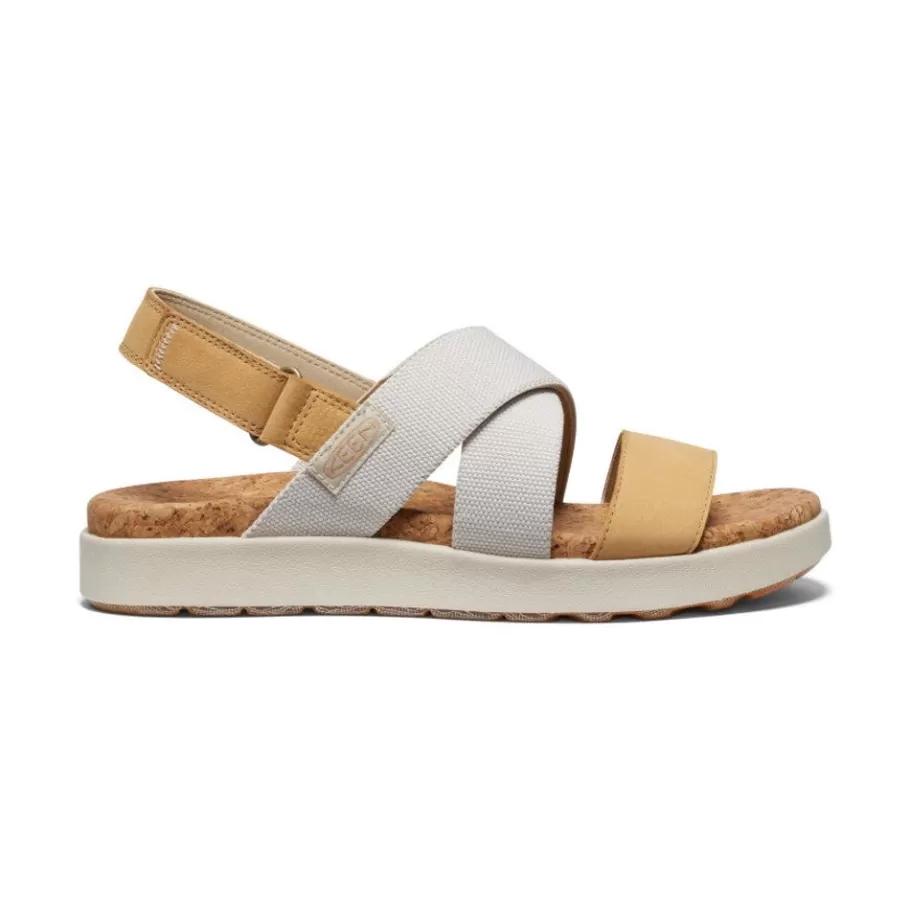 Women KEEN Sandals-Women'S Elle Criss Cross Sandal | Birch/Curry