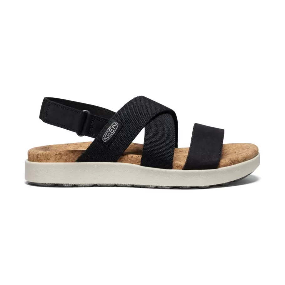 Women KEEN Sandals-Women'S Elle Criss Cross Sandal | Black/Birch