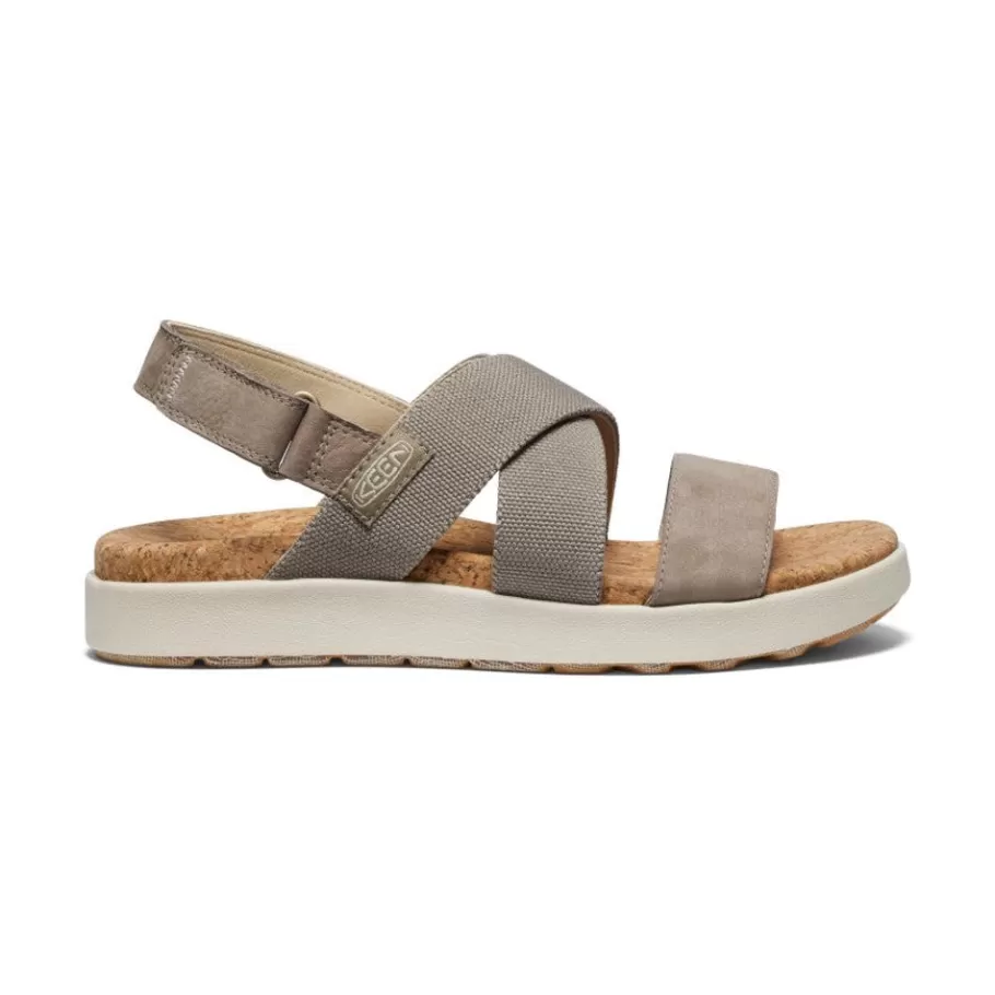 Women KEEN Sandals-Women'S Elle Criss Cross Sandal | Brindle/Birch