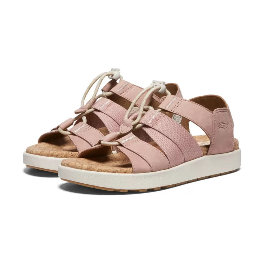 Women KEEN Sandals-Women'S Elle Mixed Strap Sandal | Fawn/Birch