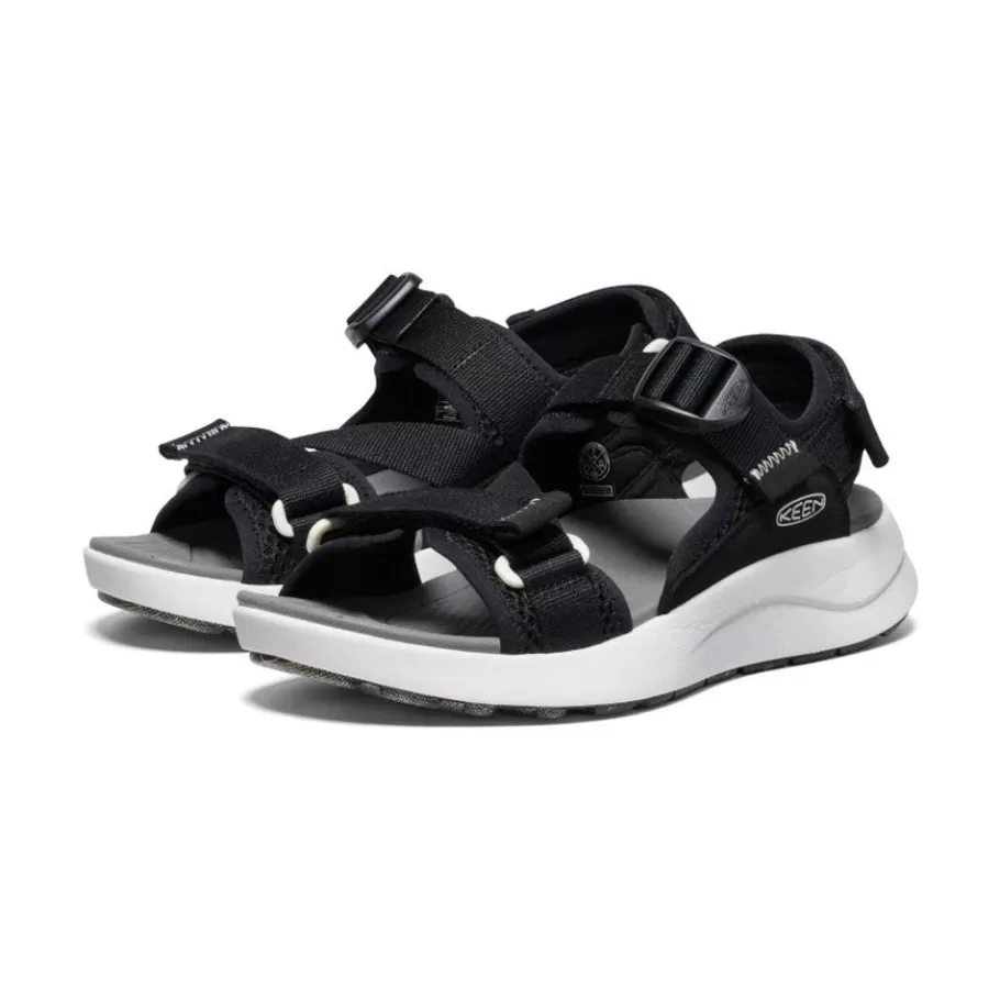 Women KEEN Sandals-Women'S Elle Sport Backstrap Sandal | Black/Steel Grey