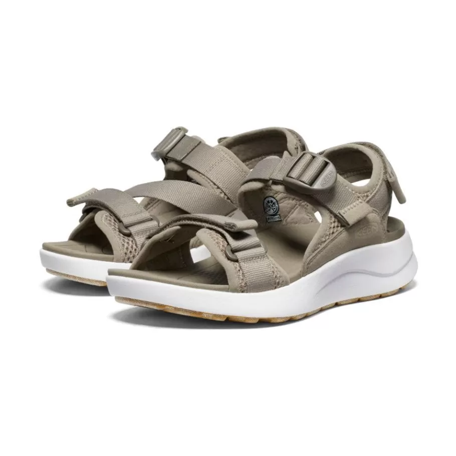 Women KEEN Sandals-Women'S Elle Sport Backstrap Sandal | Brindle/Star White