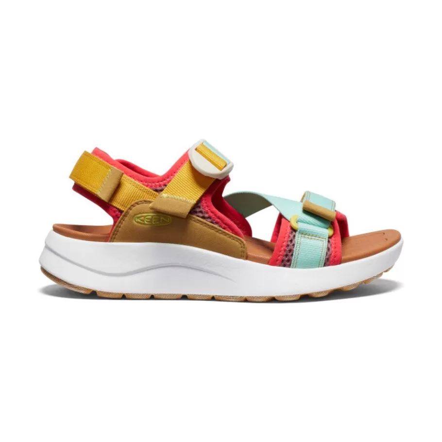 Women KEEN Sandals-Women'S Elle Sport Backstrap Sandal | Golden Yellow/Lichen