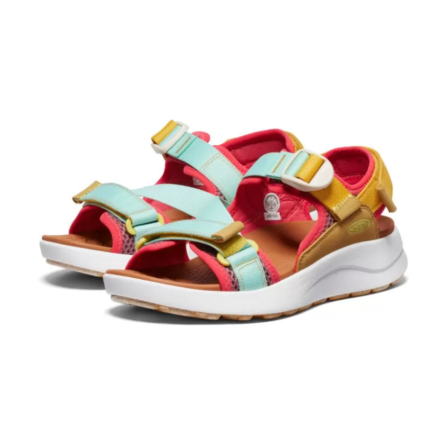 Women KEEN Sandals-Women'S Elle Sport Backstrap Sandal | Golden Yellow/Lichen