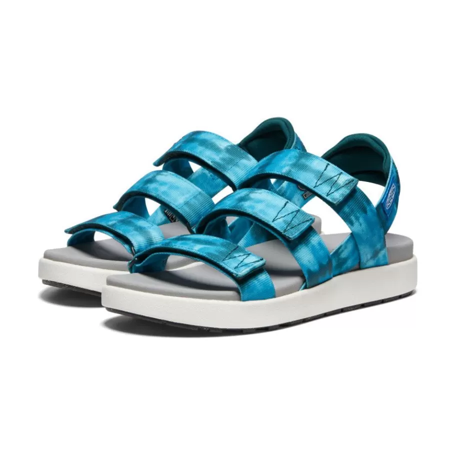 Women KEEN Sandals-Women'S Elle Strappy | Seamoss Tie Dye/Star White