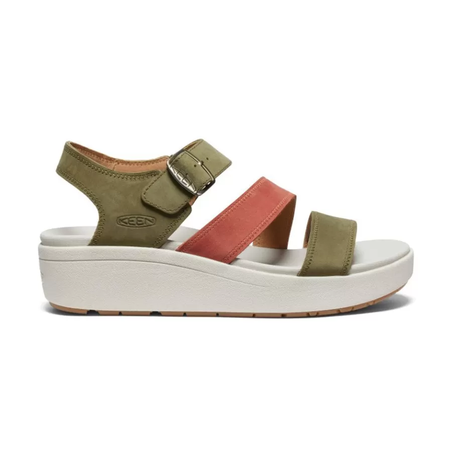 Women KEEN Sandals-Women'S Ellecity Backstrap | Martini Olive/Baked Clay