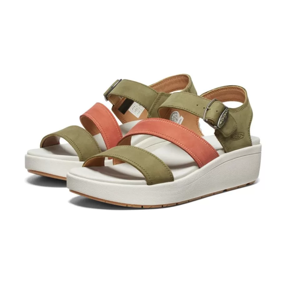 Women KEEN Sandals-Women'S Ellecity Backstrap | Martini Olive/Baked Clay