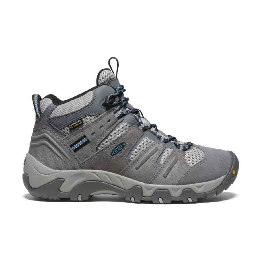 Women KEEN Boots-Women'S Headout Waterproof Hiking Boot | Steel Grey/Blue Heaven