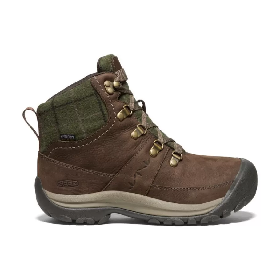 Women KEEN Boots-Women'S Kaci Iii Winter Waterproof Boot | Dark Earth/Green Plaid