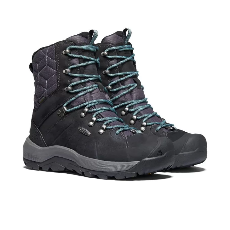 Women KEEN Boots-Women'S Revel Iv High Polar Waterproof Boot | Black/North Atlantic