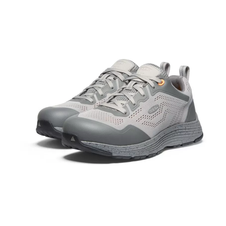 Women KEEN Work Boots & Shoes-Women'S Sparta 2 Esd (Aluminum Toe) | Drizzle/Papaya