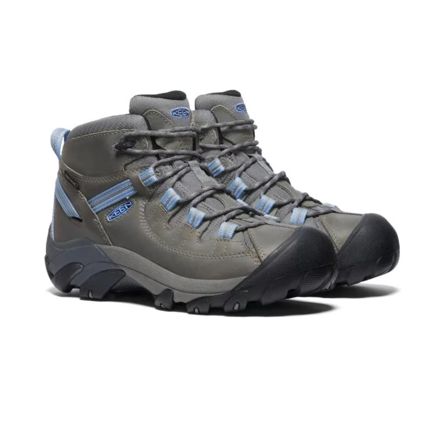 Women KEEN Boots-Women'S Targhee Ii Waterproof Mid | Steel Grey/Hydrangea