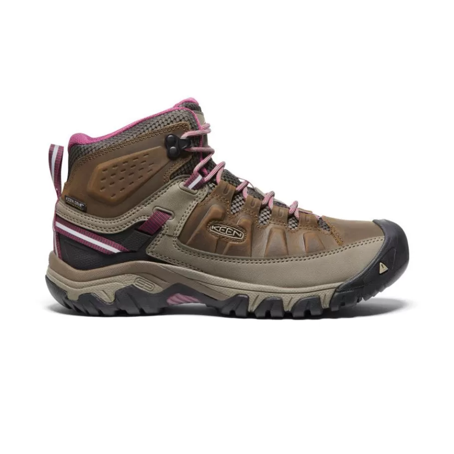 Women KEEN Boots-Women'S Targhee Iii Waterproof Mid | Weiss/Boysenberry