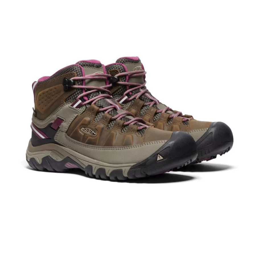 Women KEEN Boots-Women'S Targhee Iii Waterproof Mid | Weiss/Boysenberry