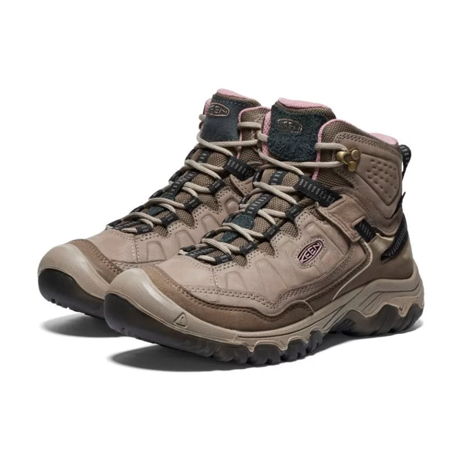 Women KEEN Boots-Women'S Targhee Iv Waterproof Hiking Boot | Brindle/Nostalgia Rose