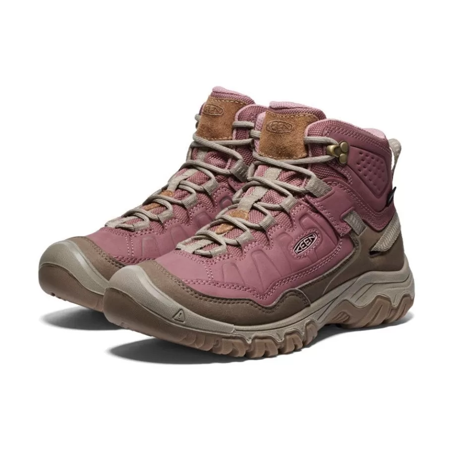 Women KEEN Boots-Women'S Targhee Iv Waterproof Hiking Boot | Rose Brown/Plaza Taupe