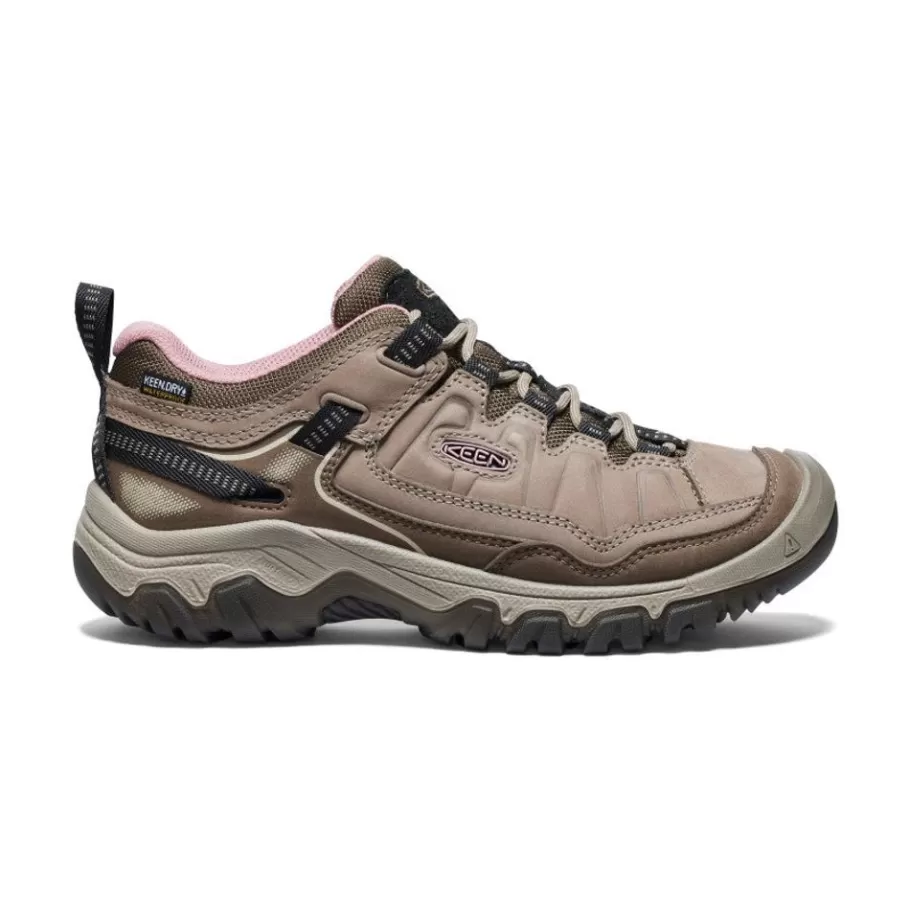 Women KEEN Shoes-Women'S Targhee Iv Waterproof Hiking Shoe | Brindle/Nostalgia Rose