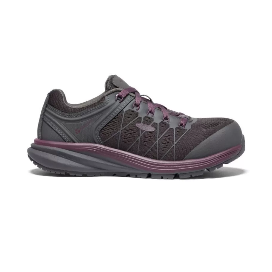 Women KEEN Work Boots & Shoes-Women'S Vista Energy Esd (Carbon-Fiber Toe) | Magnet/Prune Purple