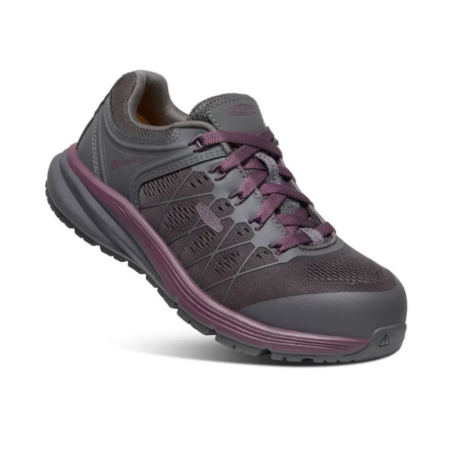 Women KEEN Work Boots & Shoes-Women'S Vista Energy Esd (Carbon-Fiber Toe) | Magnet/Prune Purple