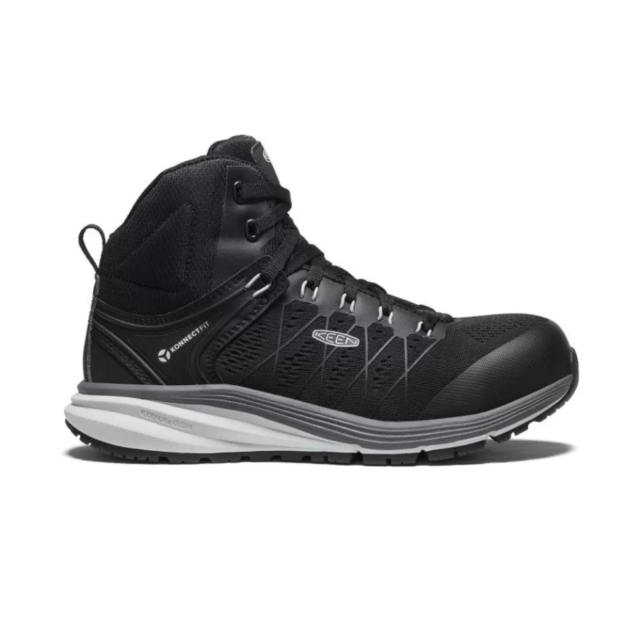 Women KEEN Work Boots & Shoes-Women'S Vista Energy Mid (Carbon-Fiber Toe) | Vapor/Black