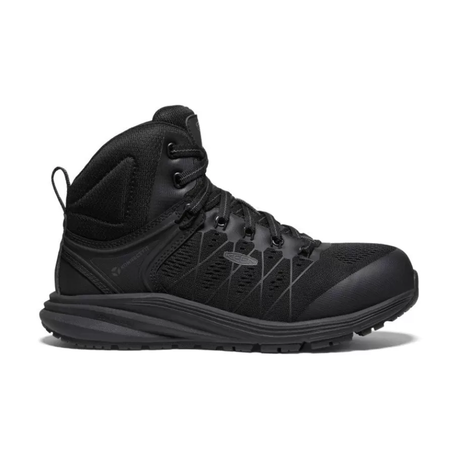 Women KEEN Work Boots & Shoes-Women'S Vista Energy Mid Int Met (Carbon-Fiber Toe) | Black/Raven