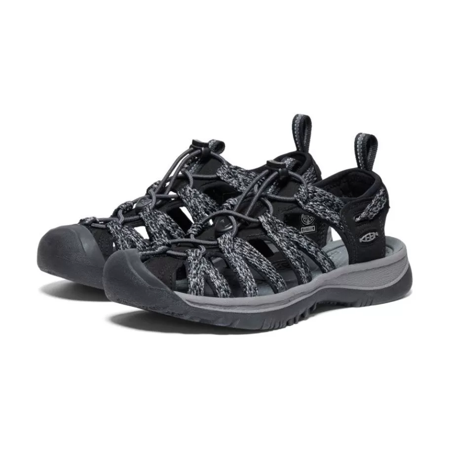 Women KEEN Sandals-Women'S Whisper | Black/Steel Grey