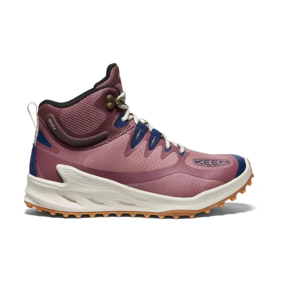 Women KEEN Boots-Women'S Zionic Waterproof Hiking Boot | Nostalgia Rose/Peach Parfait