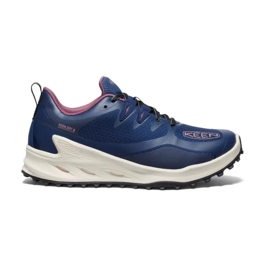 Women KEEN Shoes-Women'S Zionic Waterproof Hiking Shoe | Naval Academy/Nostalgia Rose