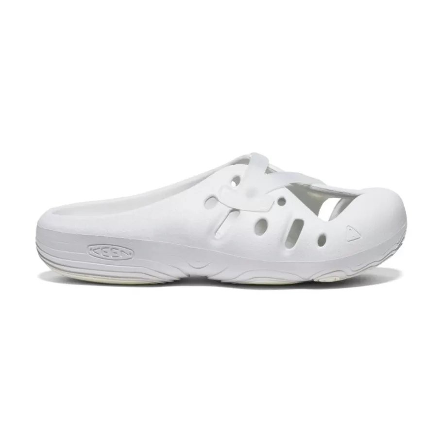 Women KEEN Slip-Ons-Yogeez Clog | Vapor/Star White